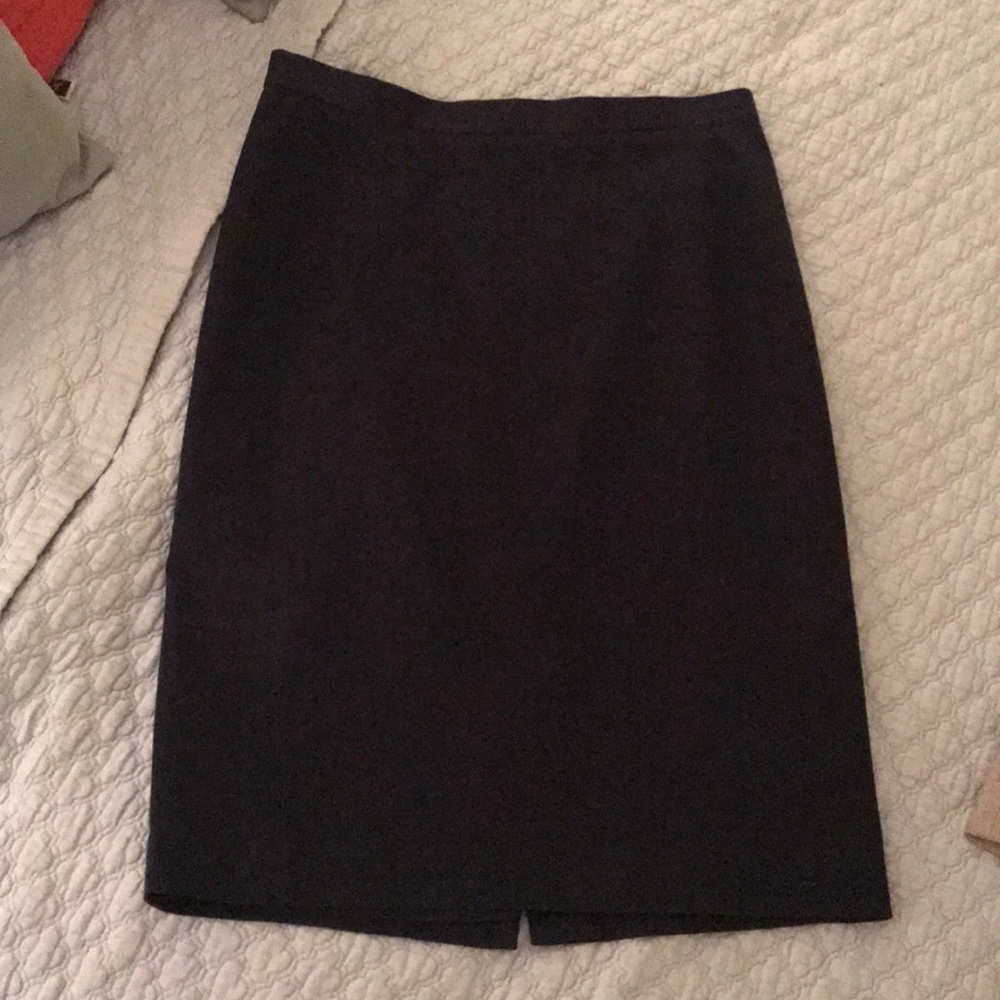 Ann Taylor navy blue pencil skirt.